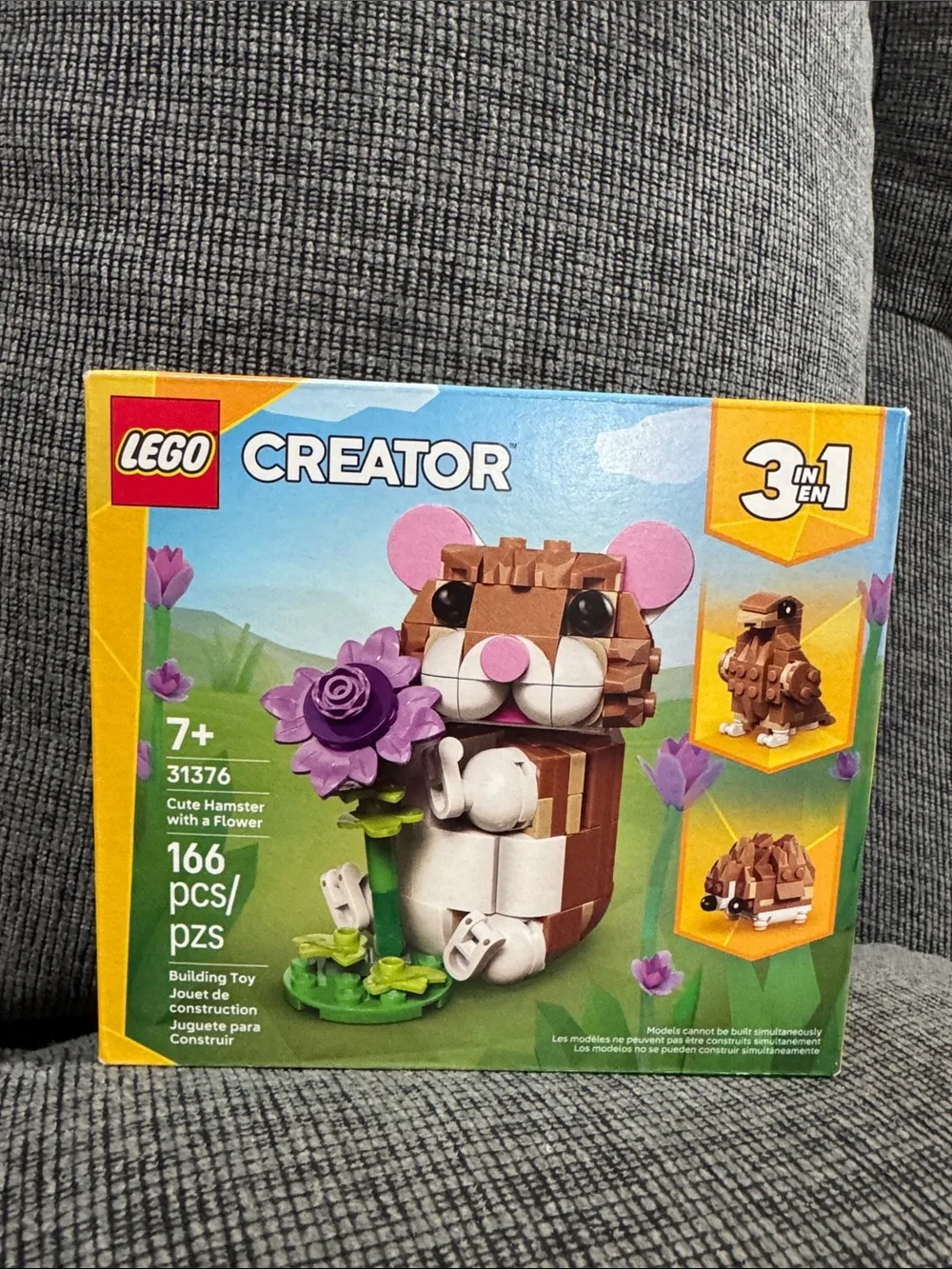 💛LEGO Creator 3 in 1 Cute Hamster with a Flower Building Toy for Girls & Boys